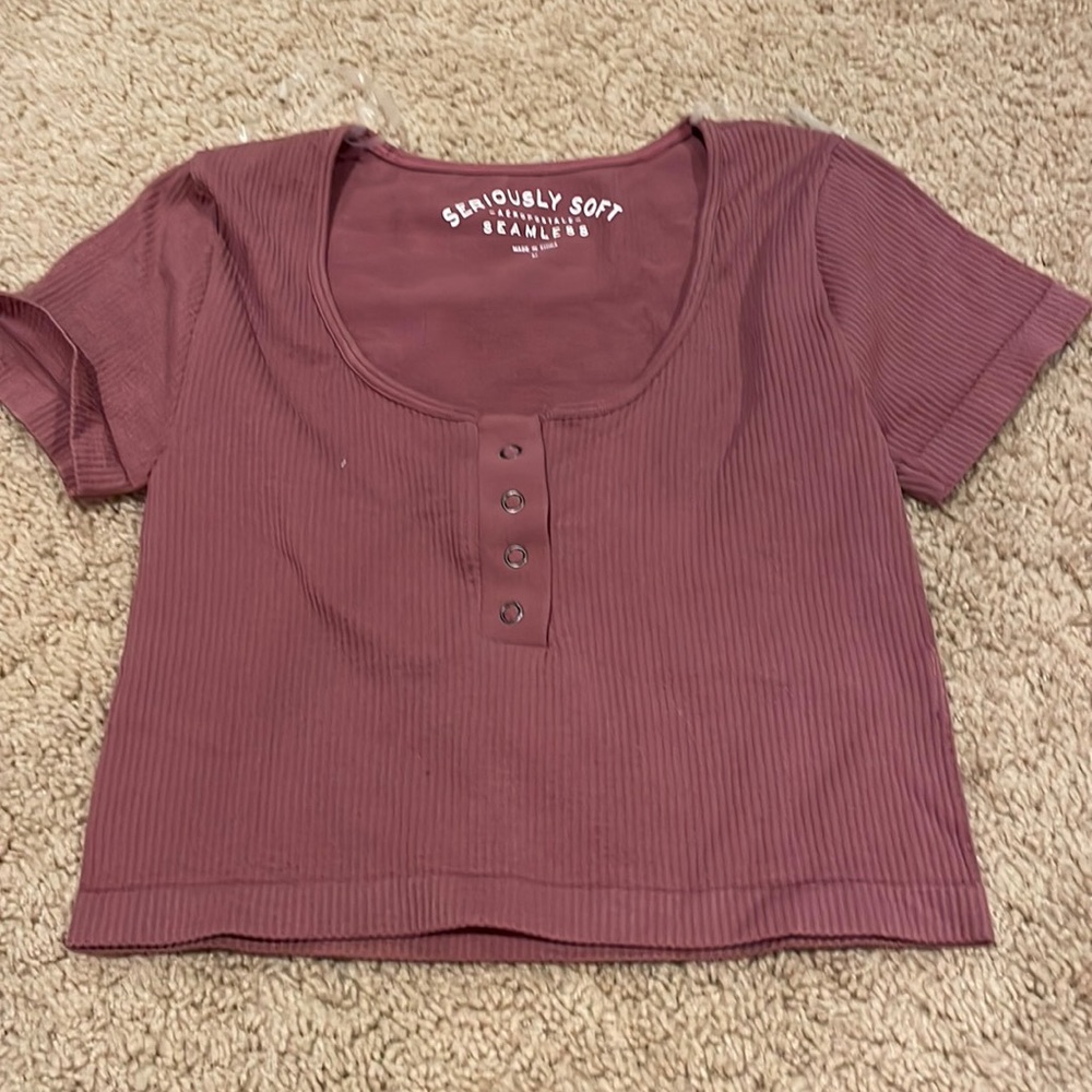 Marron crop top